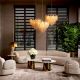 Canapele - Canapea design LUX Cordova, Boucle sonata crem