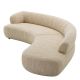 Canapele - Canapea design LUX Cordova, Boucle sonata crem