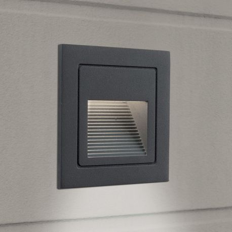 Spoturi - Spot LED incastrabil iluminat exterior IP65 LORO antracit