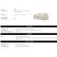Canapele - Canapea design LUX Montgomery, Sunbeam off-white