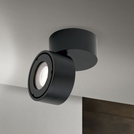 Spoturi - Spot LED aplicat reglabil iluminat exterior IP65 HARVEY negru