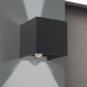 Aplica LED ambientala de exterior cu senzor de miscare IP54 CUBE-S antracit