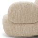 Fotolii - Fotoliu pivotant design LUX Madrone, Boucle sonata cream