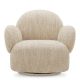 Fotolii - Fotoliu pivotant design LUX Madrone, Boucle sonata cream