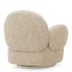 Fotolii - Fotoliu pivotant design LUX Madrone, Boucle sonata cream