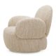 Fotolii - Fotoliu pivotant design LUX Madrone, Boucle sonata cream