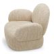 Fotolii - Fotoliu pivotant design LUX Madrone, Boucle sonata cream