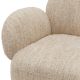 Fotolii - Fotoliu pivotant design LUX Madrone, Boucle sonata cream