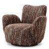 Fotoliu pivotant design LUX Merida, Boucle sonata red
