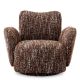 Fotolii - Fotoliu pivotant design LUX Merida, Boucle sonata red