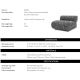 Fotolii - Fotoliu elegant design LUX Urbano, Boucle sonata black