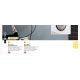 Aplice - Aplica LED de exterior cu senzor de miscare IP54 HENDRYK alba