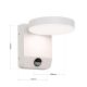 Aplice - Aplica LED de exterior cu senzor de miscare IP54 HENDRYK alba