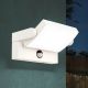 Aplice - Aplica LED reglabila de exterior cu senzor de miscare IP54 GINGE alba