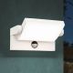 Aplice - Aplica LED reglabila de exterior cu senzor de miscare IP54 GINGE alba
