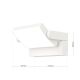 Aplice - Aplica LED de exterior reglabila IP54 GINGE alba