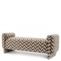 Bancheta eleganta design LUX Del Vale, Chevron brown