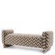 Banchete-Tabureti - Bancheta eleganta design LUX Del Vale, Chevron brown