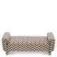 Banchete-Tabureti - Bancheta eleganta design LUX Del Vale, Chevron brown
