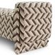 Banchete-Tabureti - Bancheta eleganta design LUX Del Vale, Chevron brown