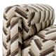 Banchete-Tabureti - Bancheta eleganta design LUX Del Vale, Chevron brown