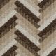Banchete-Tabureti - Bancheta eleganta design LUX Del Vale, Chevron brown