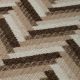 Banchete-Tabureti - Bancheta eleganta design LUX Del Vale, Chevron brown
