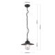 Pendule - Pendul de exterior stil vintage IP44 EDWARD antracit