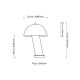 Veioze - Veioza, Lampa de masa design LUX Daniel gri