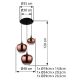 Pendule, Lustre suspendate - Lustra suspendata design modern MAXY 3L