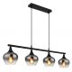 Pendule, Lustre suspendate - Lustra suspendata design modern MAXY 4L negru/fumuriu