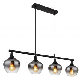 Pendule, Lustre suspendate - Lustra suspendata design modern MAXY 4L negru/fumuriu
