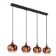 Pendule, Lustre suspendate - Lustra suspendata design modern MAXY 4L negru/cupru
