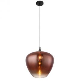 Pendule, Lustre suspendate - Lustra/Pendul design modern MAXY negru/cupru