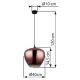 Pendule, Lustre suspendate - Lustra/Pendul design modern MAXY negru/cupru