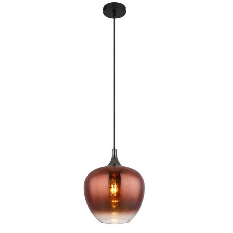 Pendule, Lustre suspendate - Pendul design modern MAXY negru/cupru