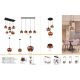 Pendule, Lustre suspendate - Pendul design modern MAXY negru/cupru