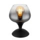 Veioze - Veioza/Lampa de masa design modern MAXY negru/fumuriu