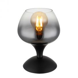 Veioze - Veioza/Lampa de masa design modern MAXY negru/fumuriu