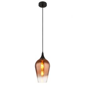 Pendule, Lustre suspendate - Pendul design modern LAVUS negru/cupru
