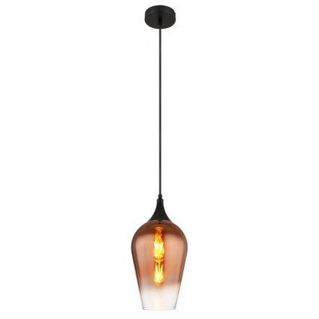 Pendule, Lustre suspendate - Pendul design modern LAVUS negru/cupru