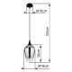 Pendule, Lustre suspendate - Pendul design modern LAVUS negru/crom
