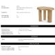 Masute Living - Masuta auxiliara din lemn design LUX Prelude, Reclaimed oak