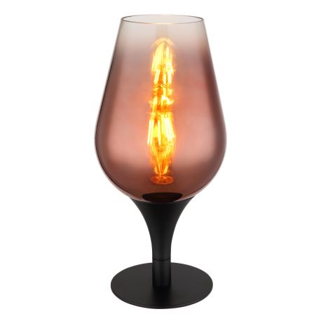 Veioze - Veioza/Lampa de masa design modern LAVUS negru/cupru