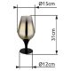 Veioze - Veioza/Lampa de masa design modern LAVUS negru/auriu