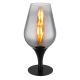 Veioza/Lampa de masa design modern LAVUS negru/crom