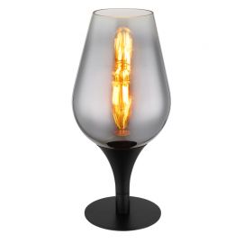 Veioze - Veioza/Lampa de masa design modern LAVUS negru/crom