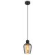 Pendul design modern RYAN negru/fumuriu