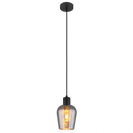 Pendule, Lustre suspendate - Pendul design modern RYAN negru/fumuriu