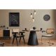 Pendule, Lustre suspendate - Lustra suspendata design modern RYAN 3L negru/fumuriu